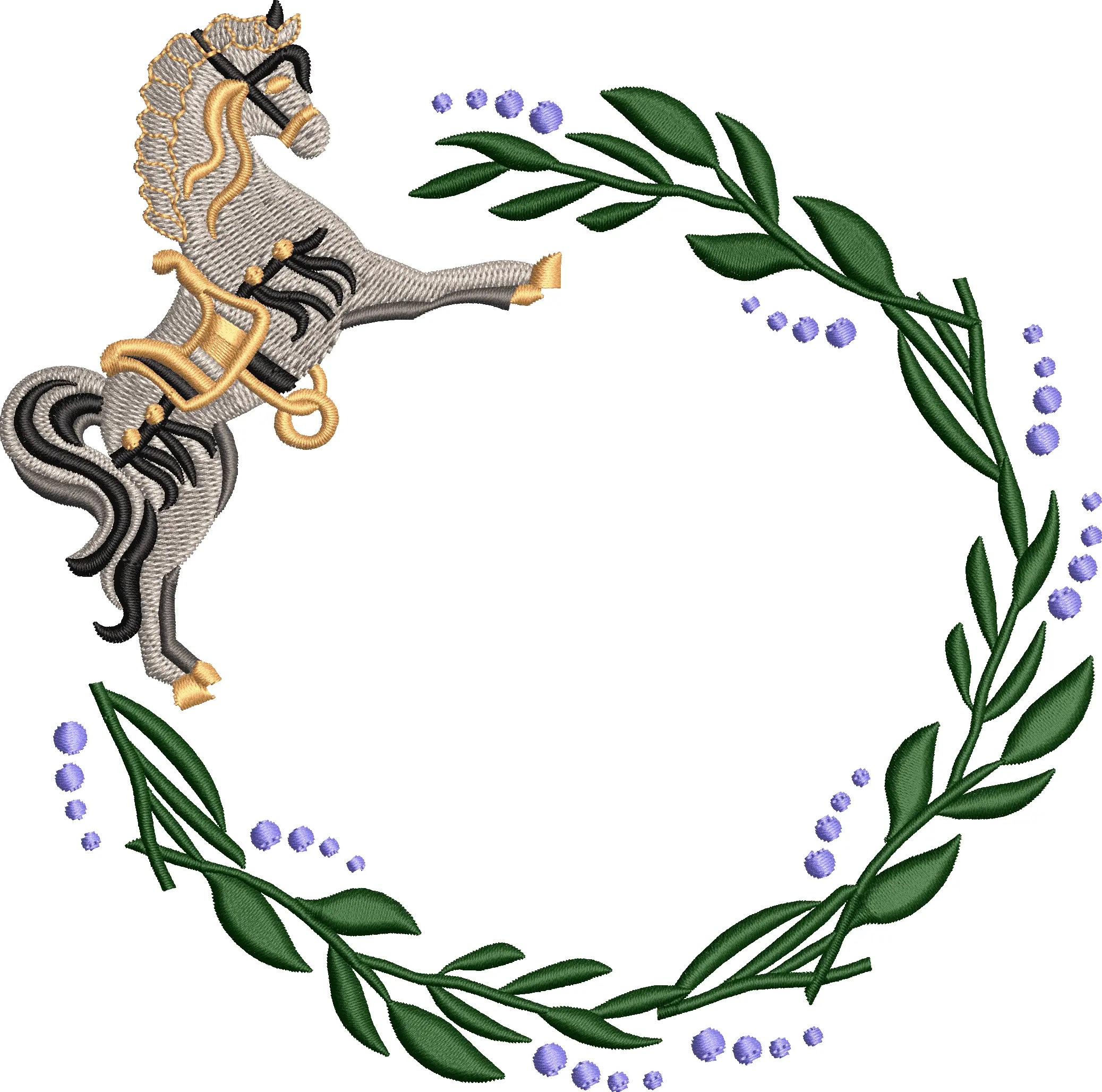 Wreath 122f horseback